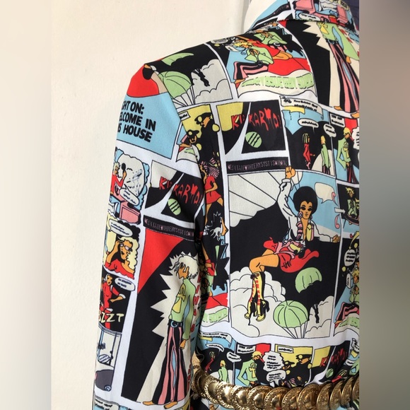 Behulastyle vintage buttoned up shirt - comics cartoon - Picture 14 of 17